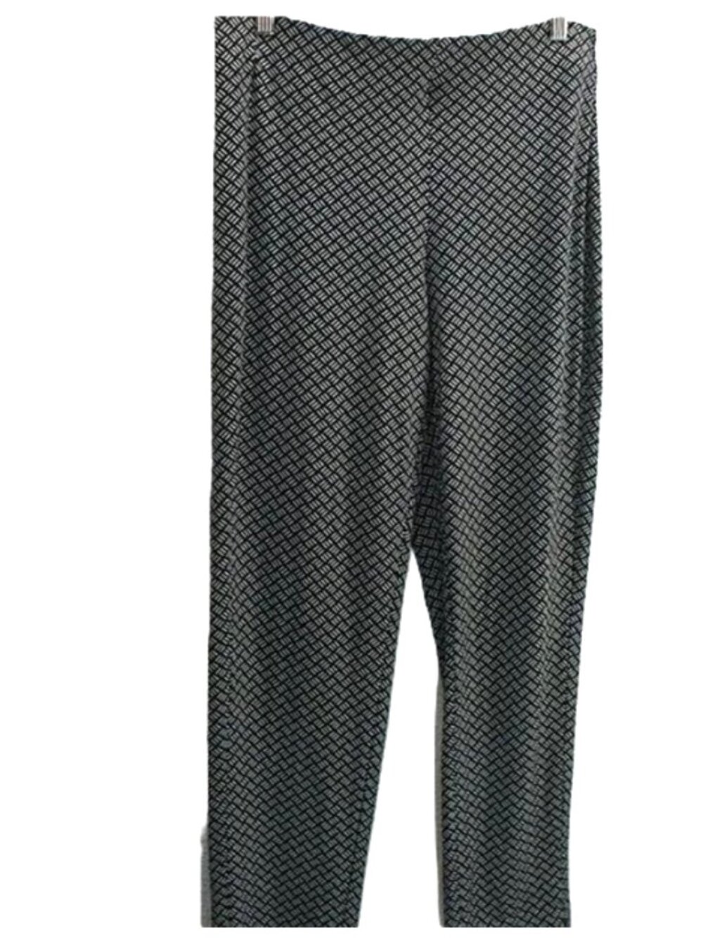 J.Jill Wearever Collection Black White Brick Design Print Pants size S